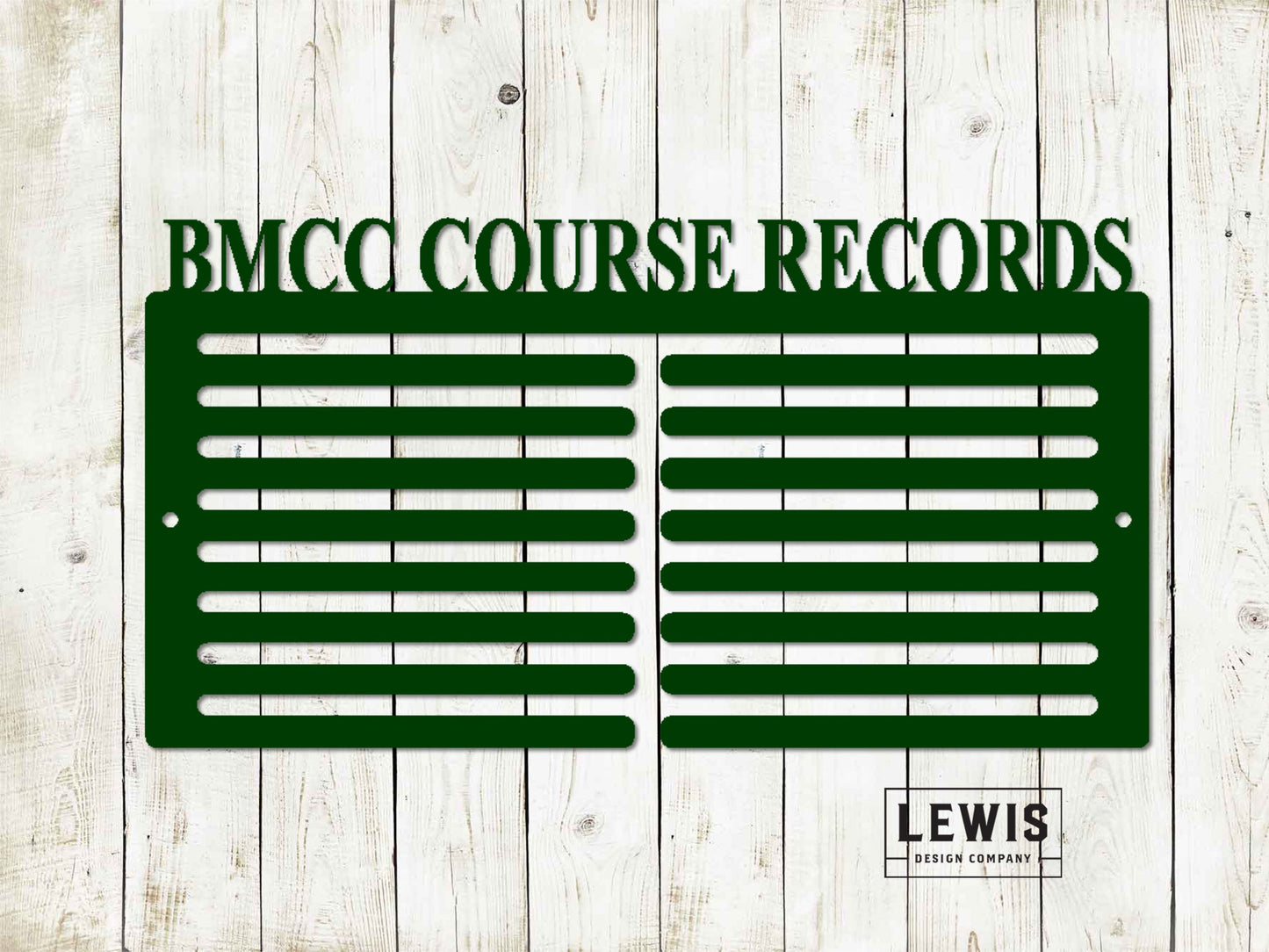 Golf Scorecard Display Custom Name Metal Sign