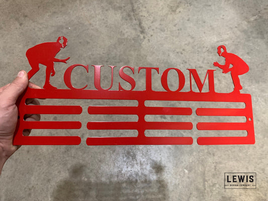 Wrestling Custom Name Medal Hanger