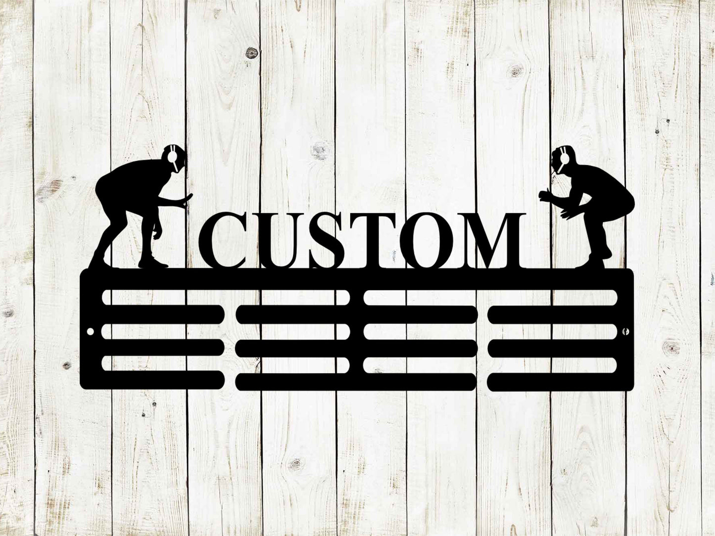 Wrestling Custom Name Medal Hanger