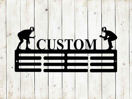 Wrestling Custom Name Medal Hanger