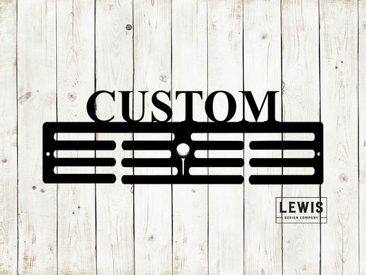 Golf Custom Name Medal Hanger