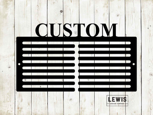 Golf Scorecard Display Custom Name Metal Sign