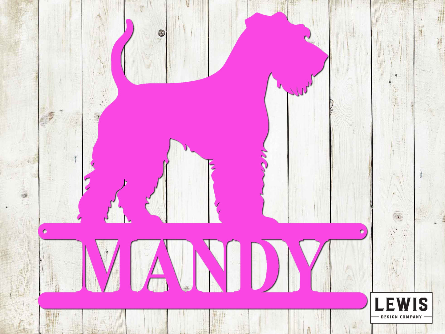 Welsh Terrier Wall Sign with Custom Name, Metal Sign, Welsh Terrier, Custom Metal Sign, Welsh Terrier Wall Sign, Dog Lover,