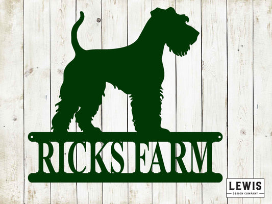 Welsh Terrier Wall Sign with Custom Name, Metal Sign, Welsh Terrier, Custom Metal Sign, Welsh Terrier Wall Sign, Dog Lover,