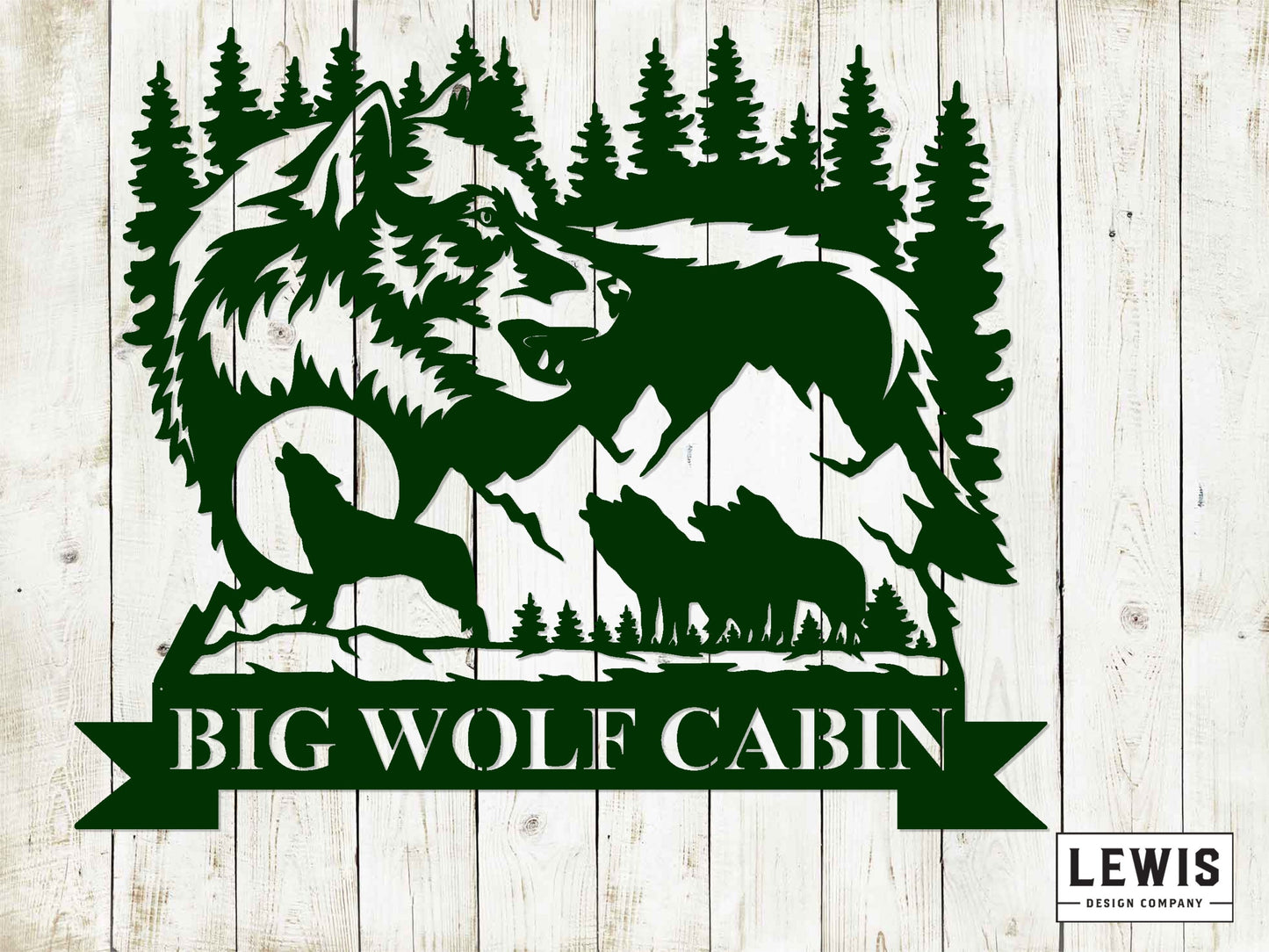 Wolf Custom Name Metal Sign, Ranch Sign, Rancher, Wolf, Lodge Sign, Hunting Sign, Hunter, Outdoorsman, Ranch Address Sign, Mountains, Coyote