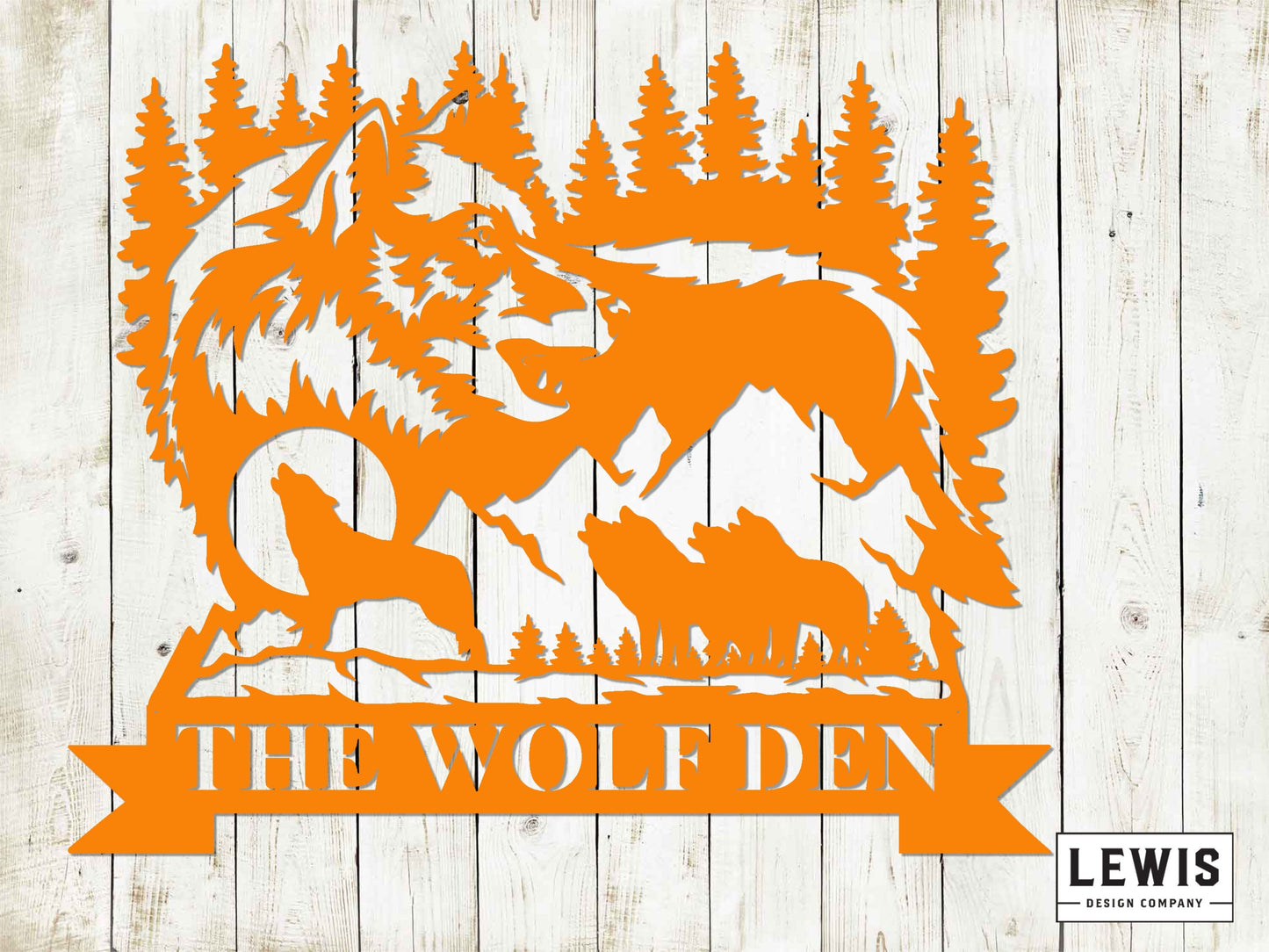 Wolf Custom Name Metal Sign, Ranch Sign, Rancher, Wolf, Lodge Sign, Hunting Sign, Hunter, Outdoorsman, Ranch Address Sign, Mountains, Coyote