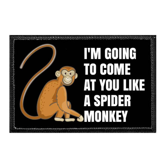 I'm Going To Come At You Like A Spider Monkey - Removable Patch