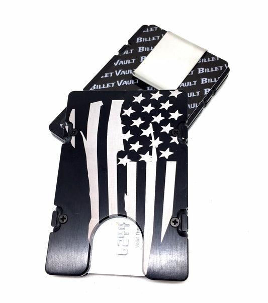 American Battle Flag - Billetvault Aluminum Wallet