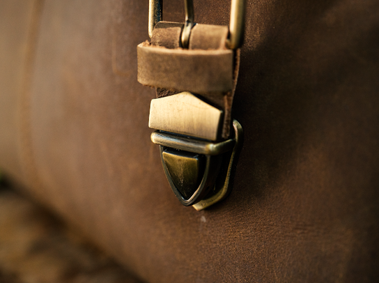 Crazy Horse Leather Messenger Bag