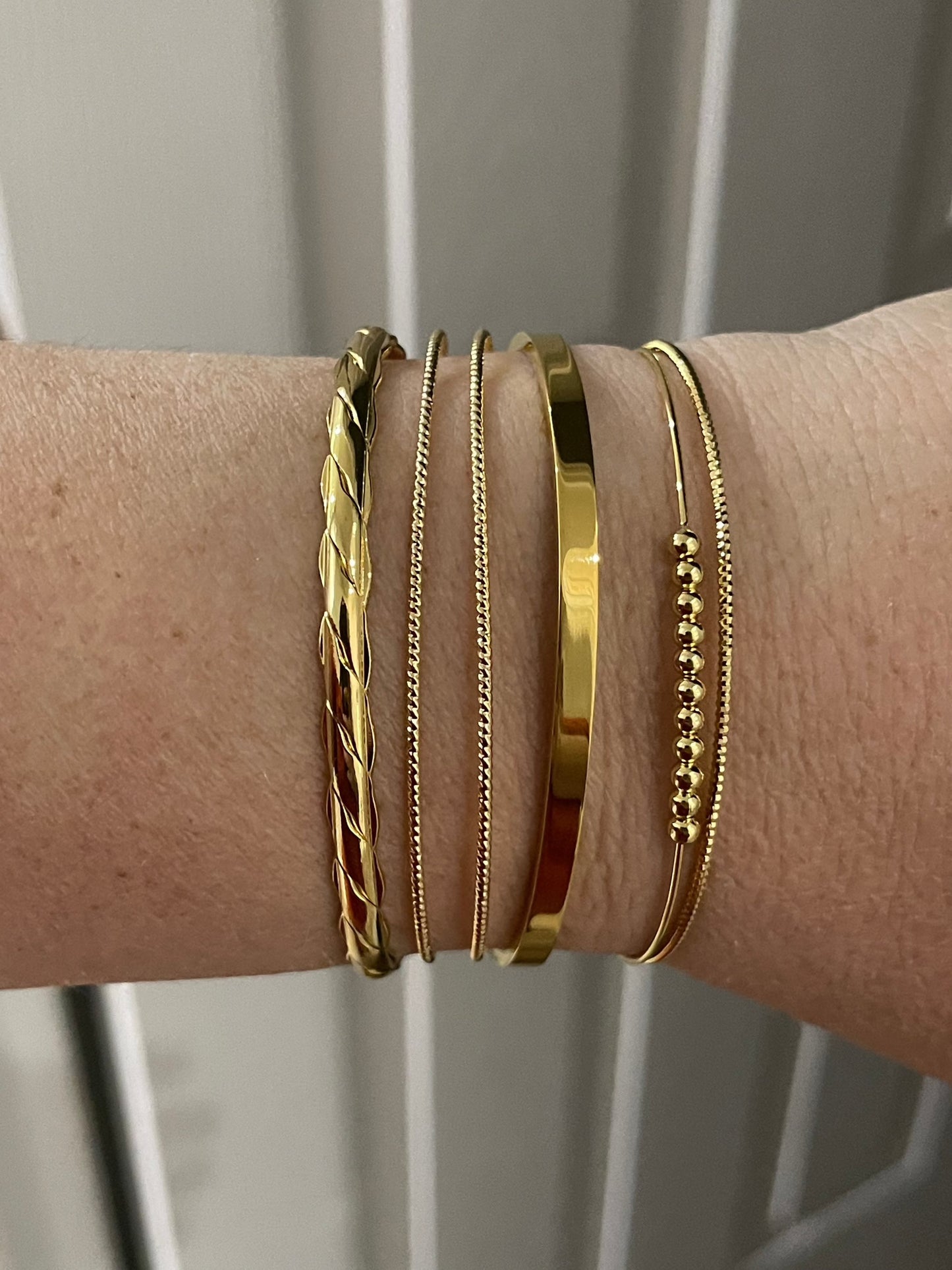 TILLY - 18K Gold Twist Cuff - Accent Bracelet