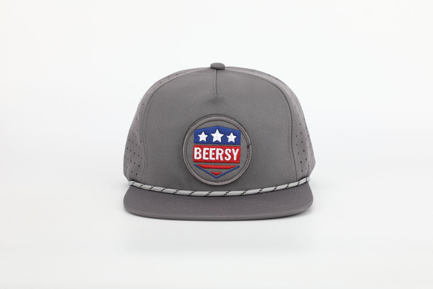 Rope Hat with Interchangeable Velcro Logo Patch