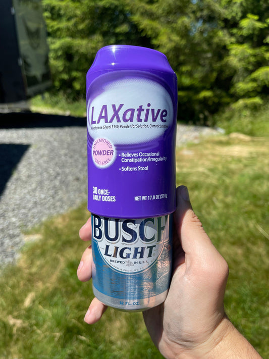 "Laxative" Beersy Silicone Sleeve Hide-a-Beer Can Cooler