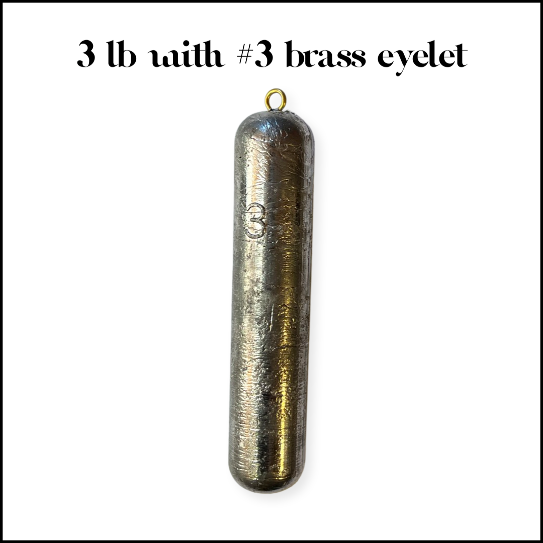 Deep Sea Fishing Weights - 1-12 lb Lead Deep Drop Sinkers