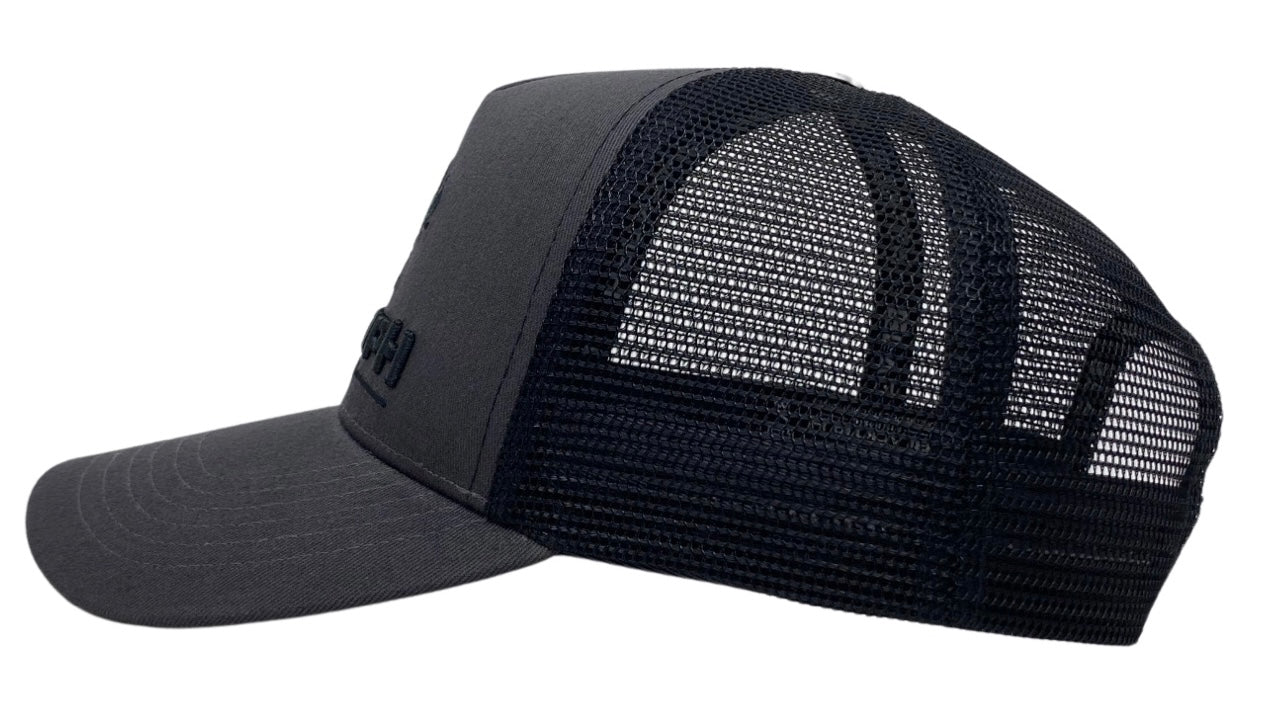 Charcoal Grey Embroidered Snapback 2.0