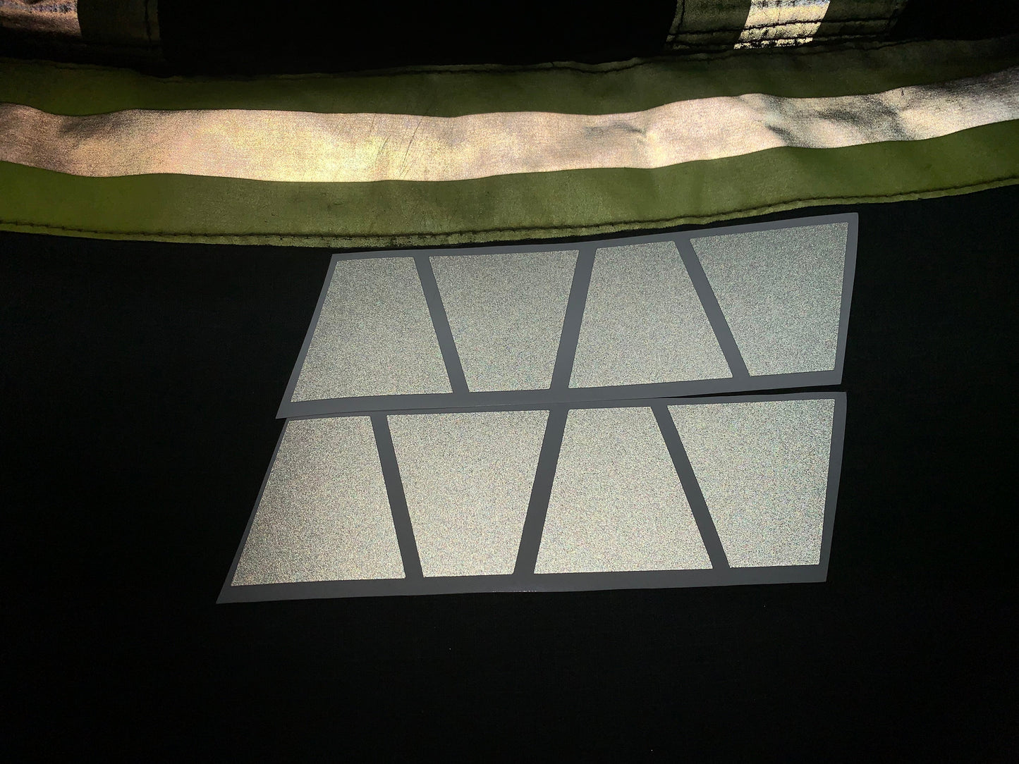 MATTE WHITE REFLECTIVE HELMET (TET) TETRAHEDRON 8 PACK