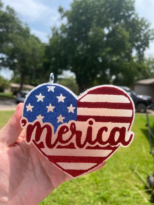{‘Merica heart} All Freshie Sizes