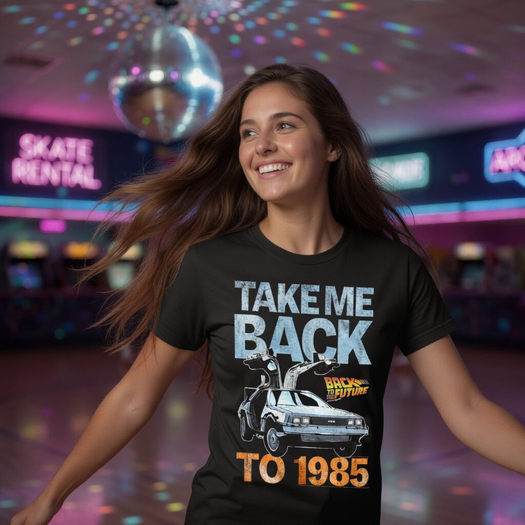 Back to the Future "TAKE ME BACK TO 1985" unisex T-shirt [Available June 2026!]