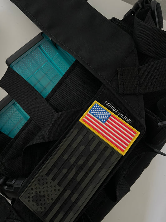 Mini (2x1) (2) American Flags