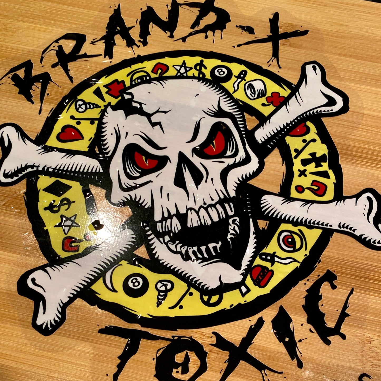 Brand-X Molder HUGE Sticker CLEAR-BACK 12"