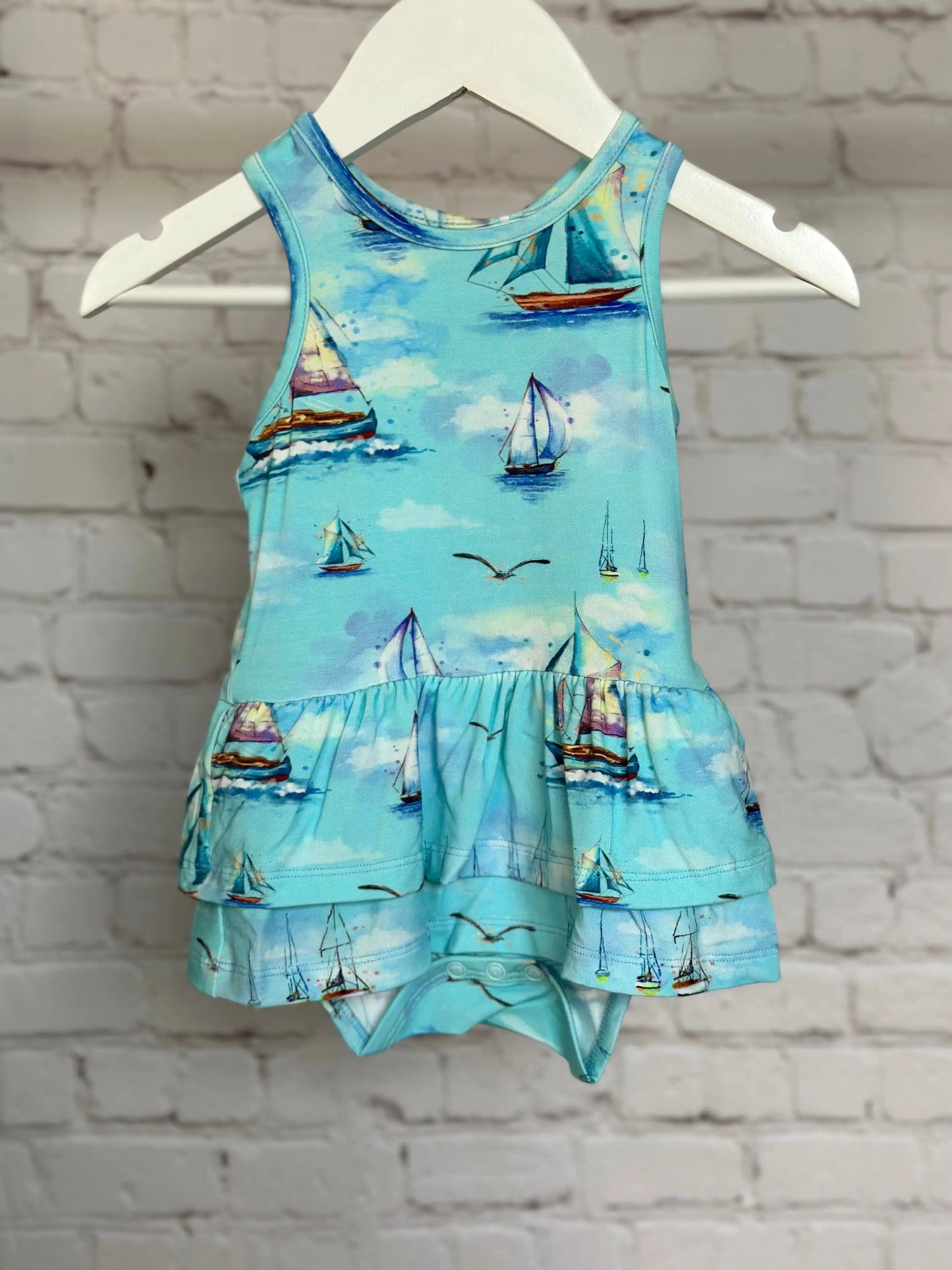 Sail Away Tank Twirl Bodysuit