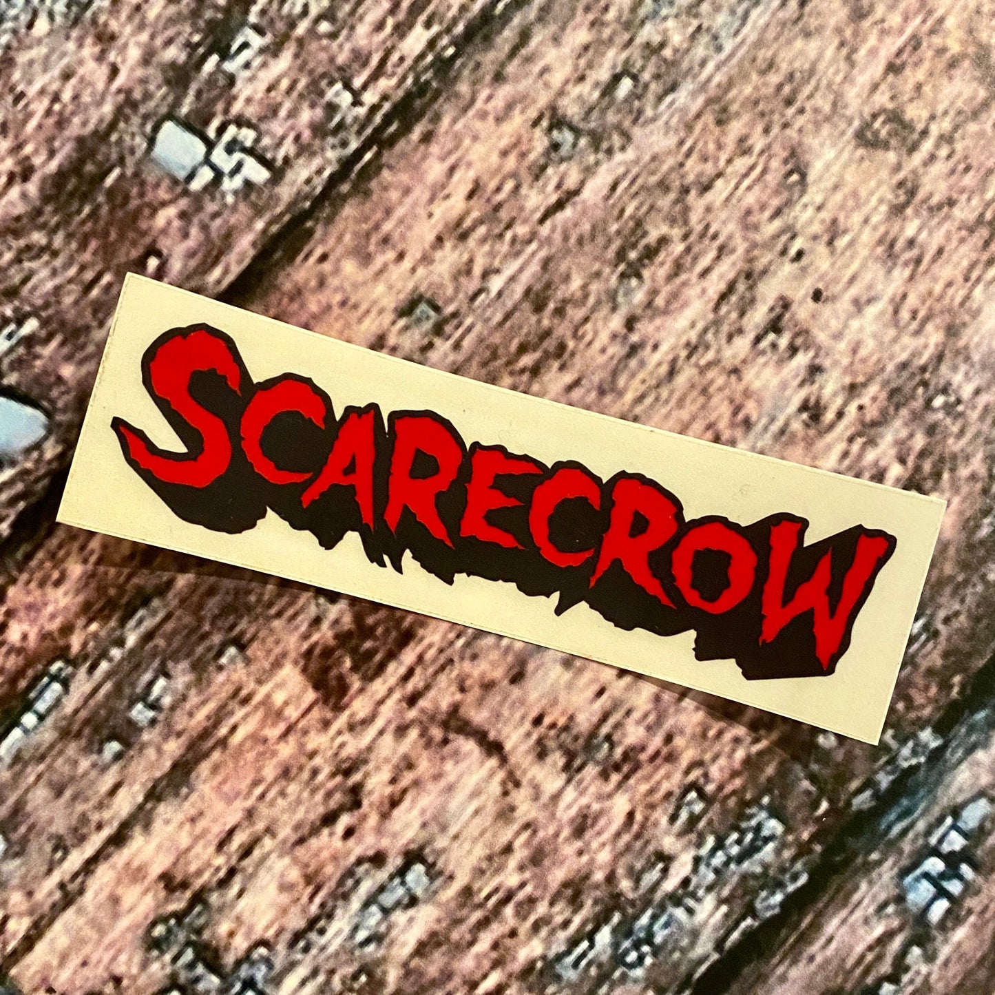 Scarecrow VINTAGE NOS Sticker 4.25"