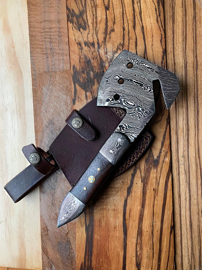 FULL TANG DAMASCUS EDC AXE