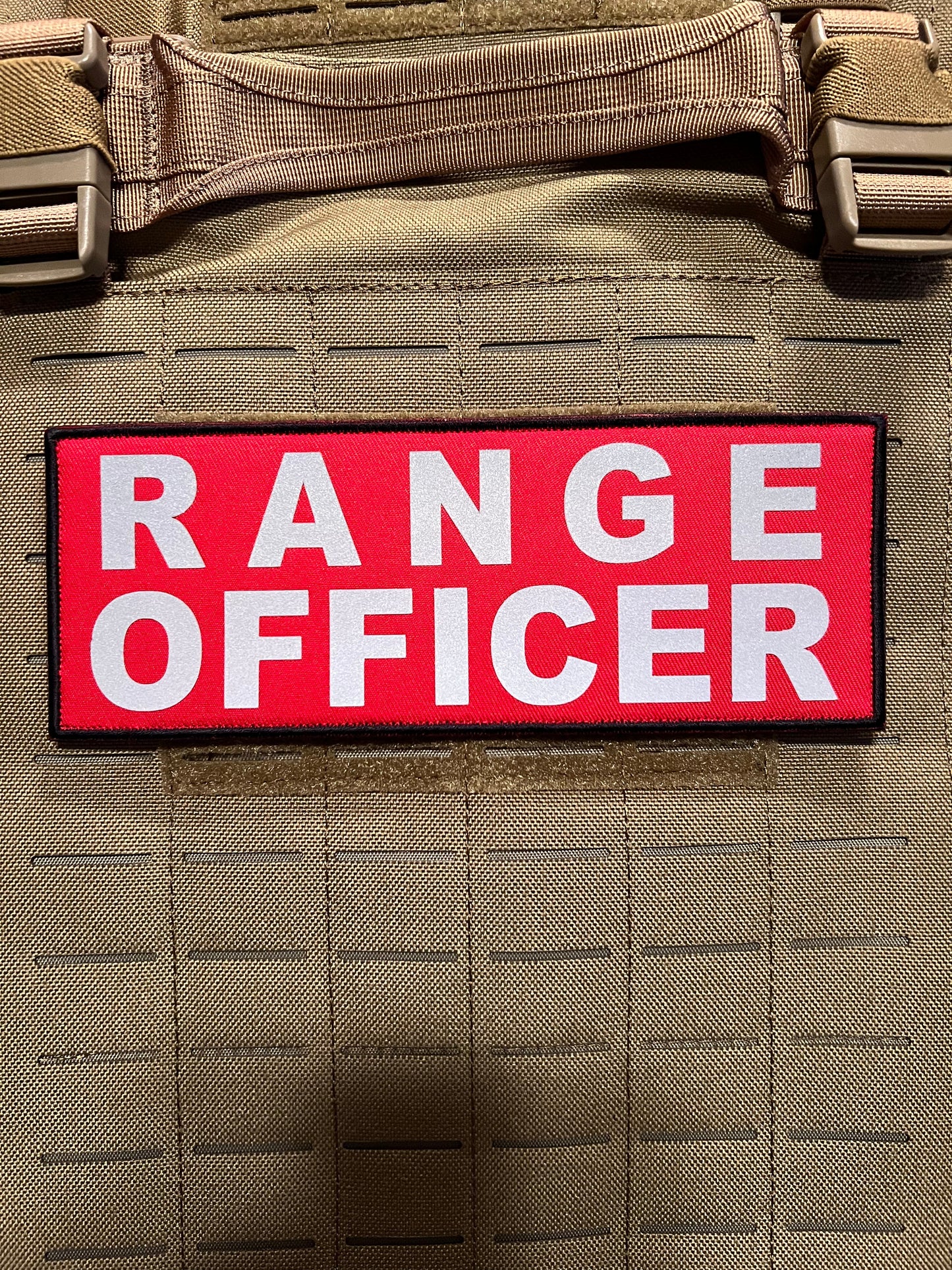 Pair of RANGE OFFICER Patches (3” x 8”) Pair of Reflective Hook and Loop