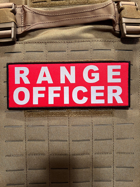 Pair of RANGE OFFICER Patches (3” x 8”) Pair of Reflective Hook and Loop