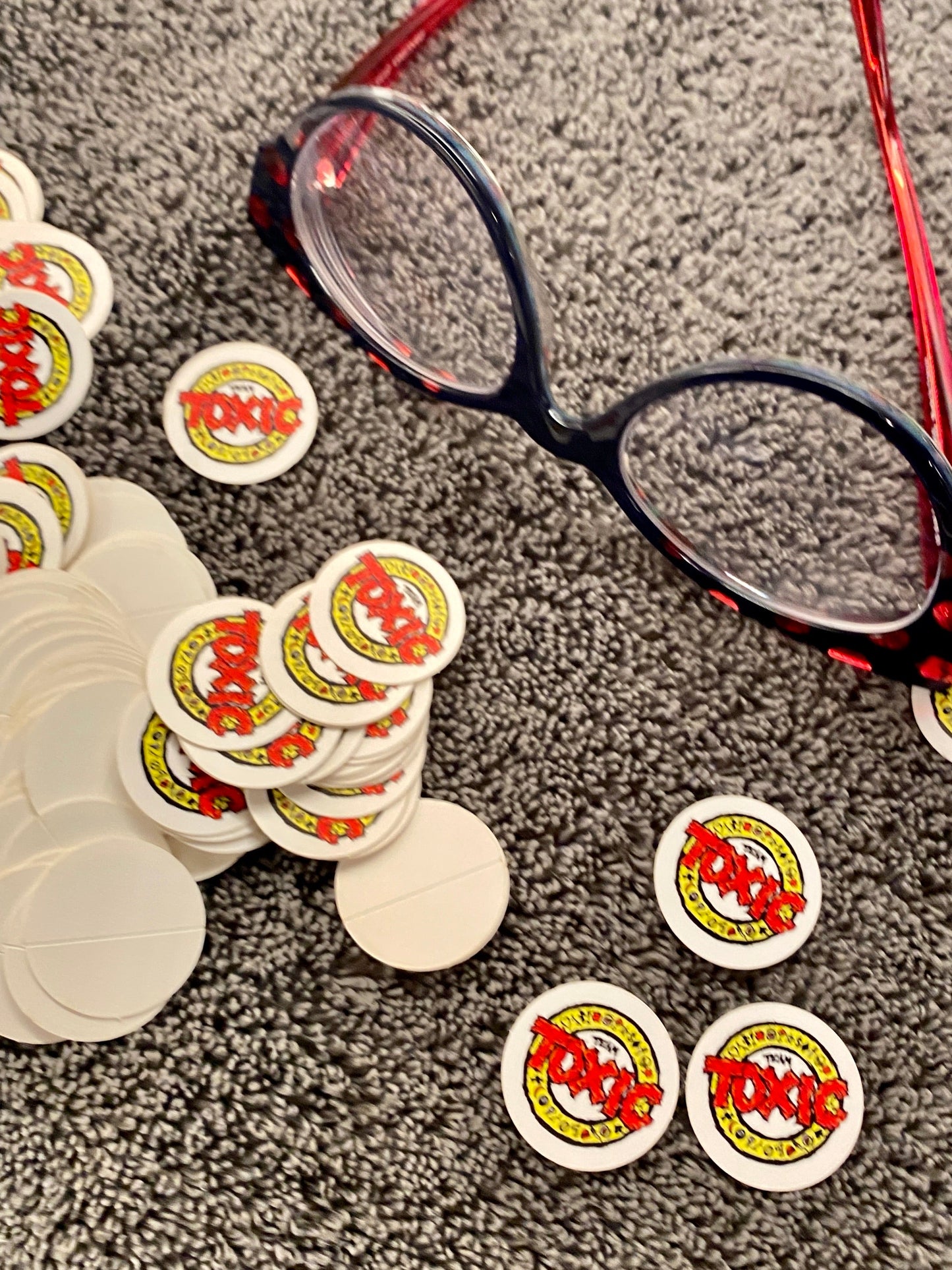 Team Toxic Tiny Stickers 1" (pack of 3)