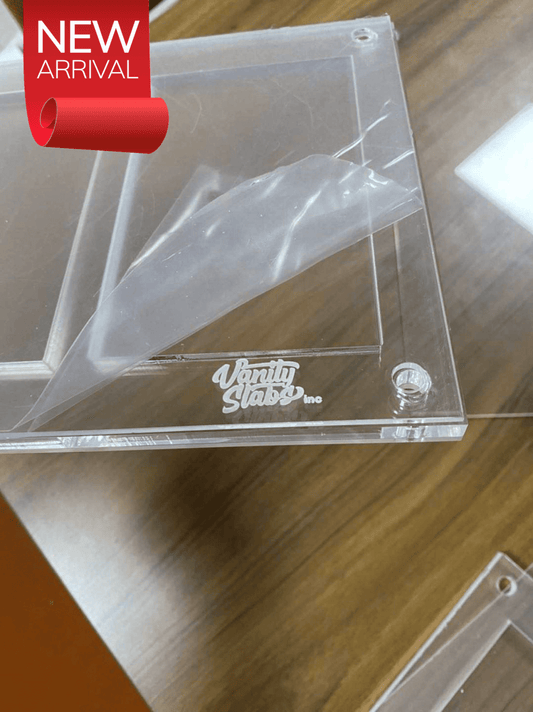 Fancy Acrylic Vanity 3 Slab Display (Wall and Table Top Kit Included)