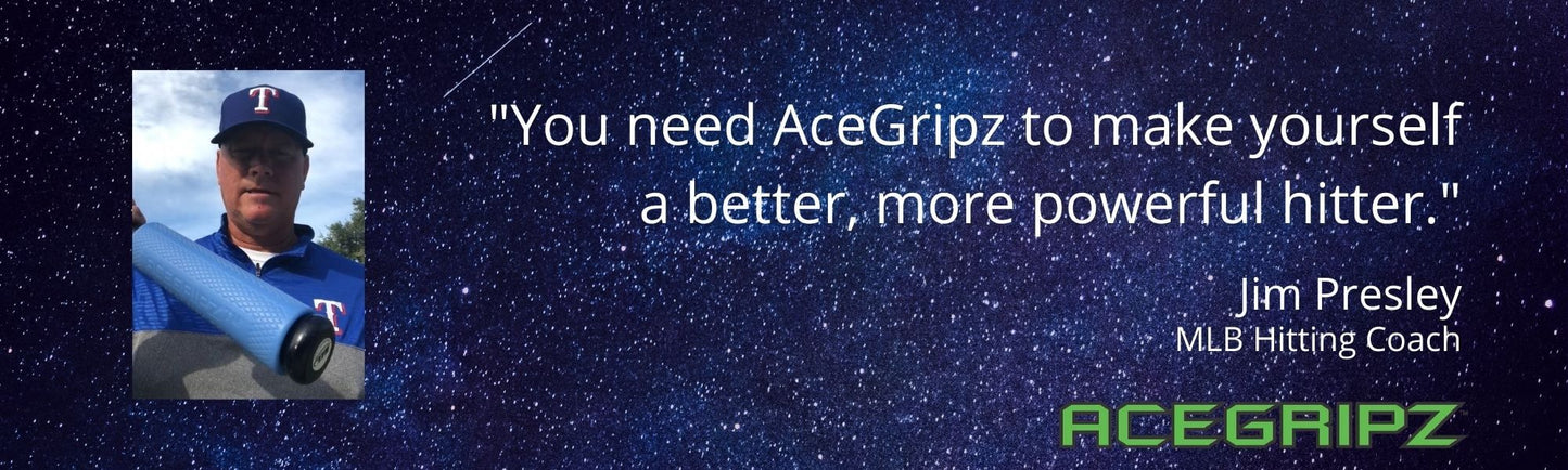 INCREASE EXIT VELOCITY - ACEGRIPZ Medium Senior League Bevel- 45mm