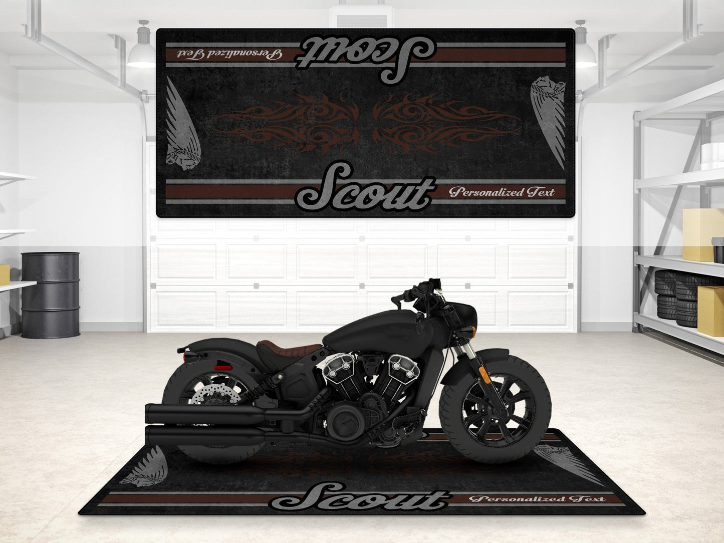 MPM Motorcycle Mat for Indian Scout Bobber - MM7321