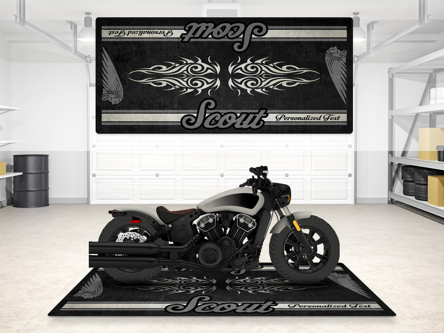 MPM Motorcycle Mat for Indian Scout Bobber - MM7321