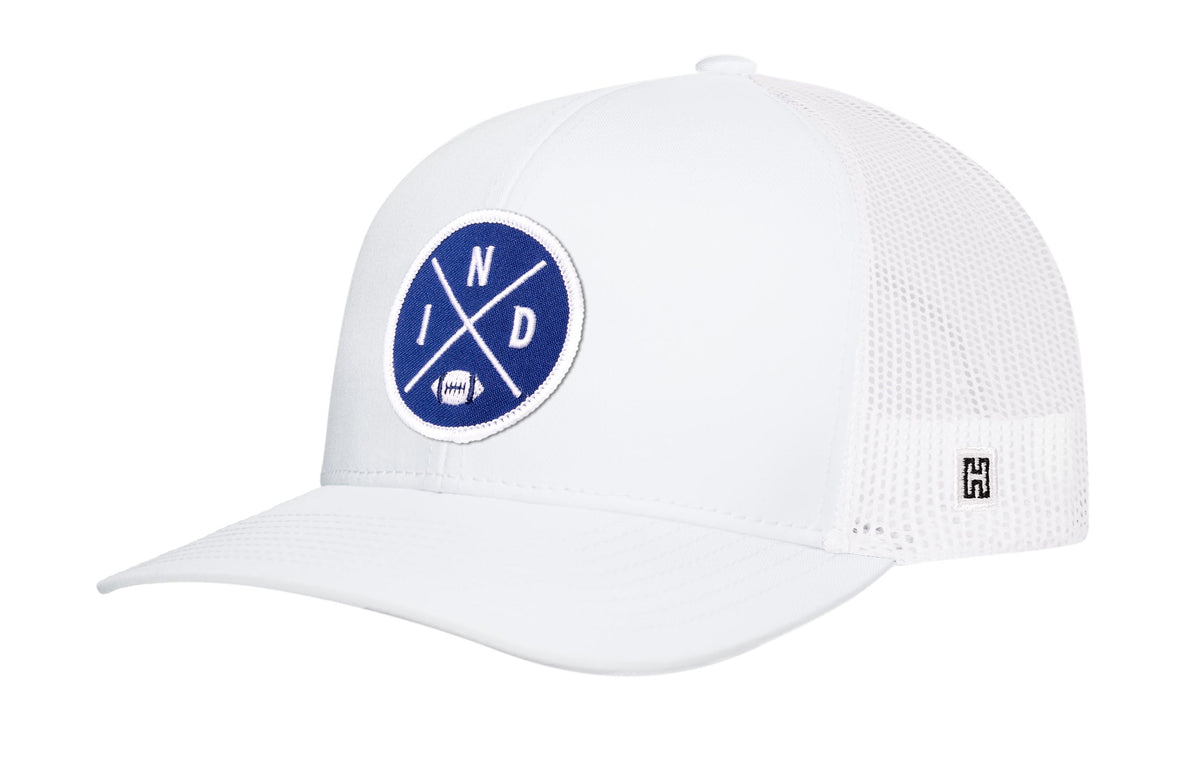 Indianapolis Football Trucker Hat  |  IND X Snapback