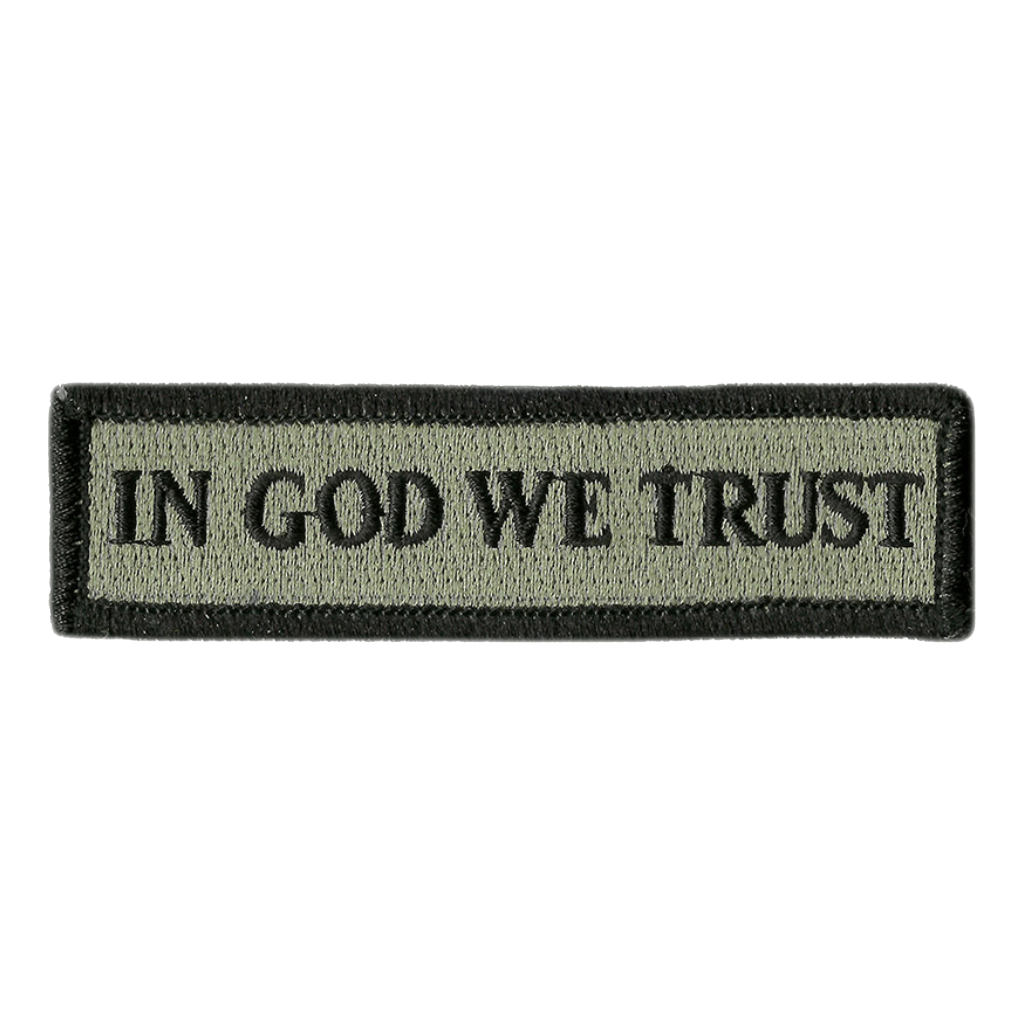 In GOD WE Trust Morale Patches (Back Of Hat)