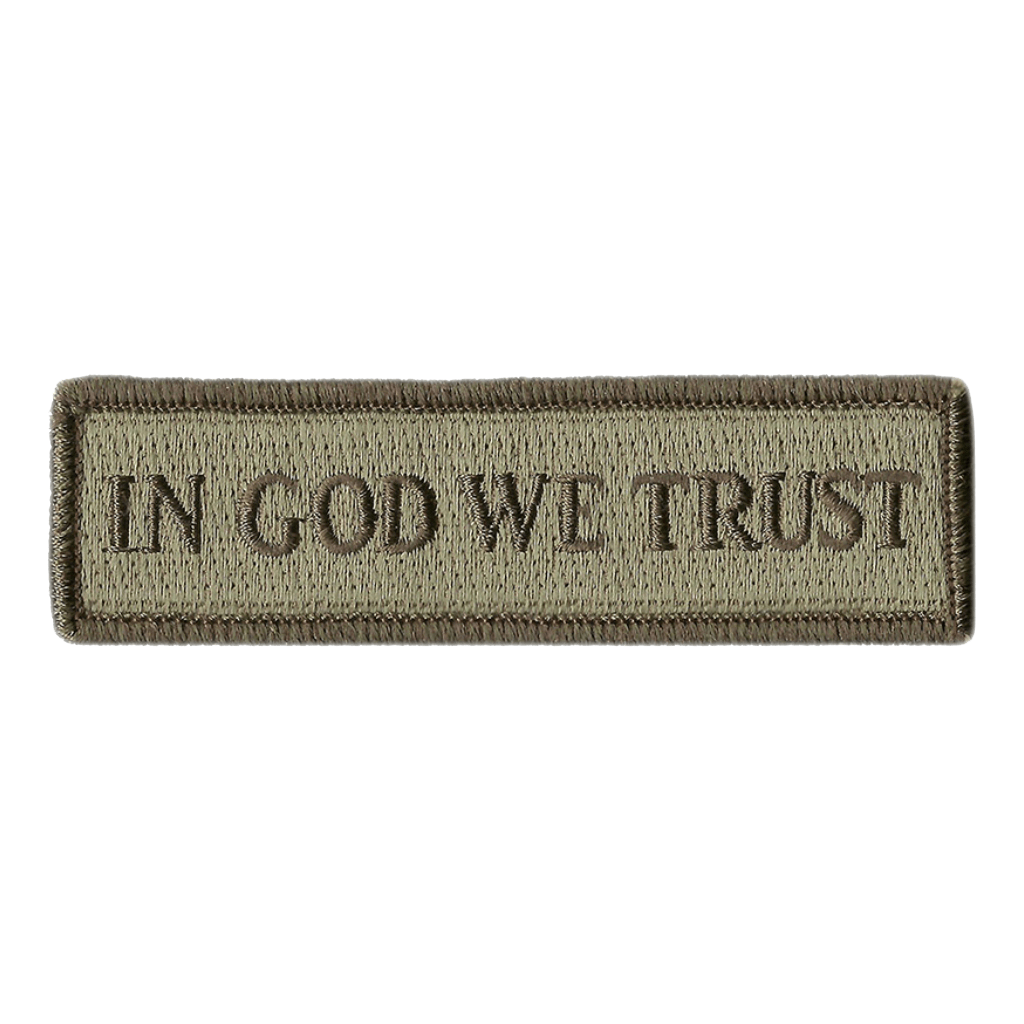 In GOD WE Trust Morale Patches (Back Of Hat)
