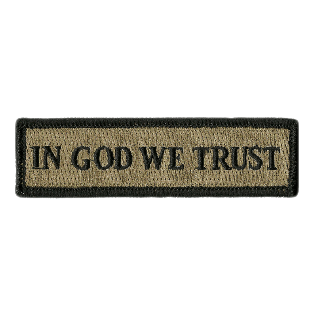 In GOD WE Trust Morale Patches (Back Of Hat)