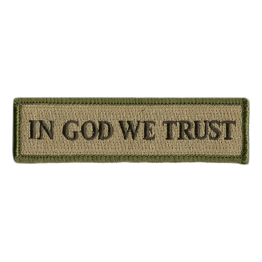 In GOD WE Trust Morale Patches (Back Of Hat)