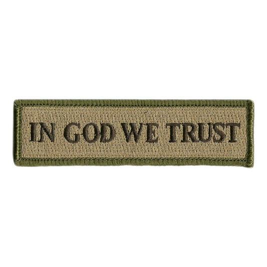 In GOD WE Trust Morale Patches (Back Of Hat)