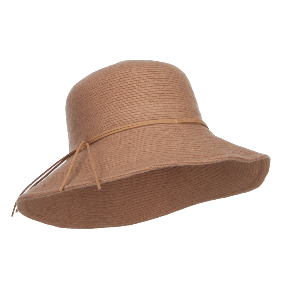 Wool Wired Brim Bucket Hat