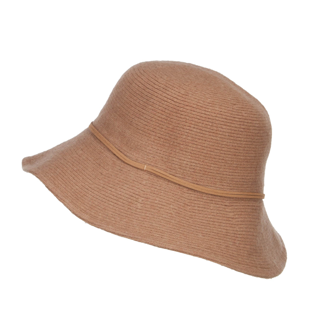 Wool Wired Brim Bucket Hat
