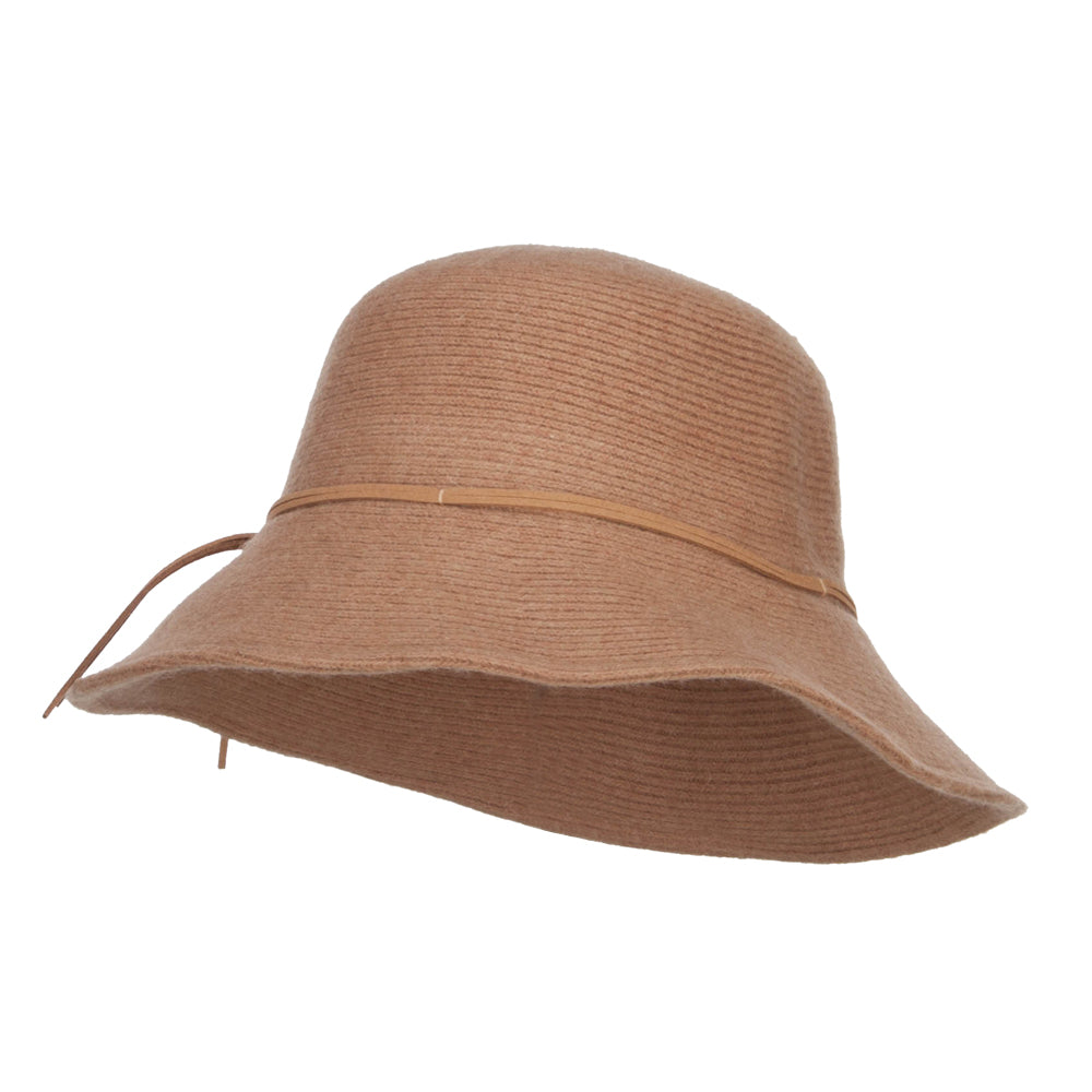 Wool Wired Brim Bucket Hat