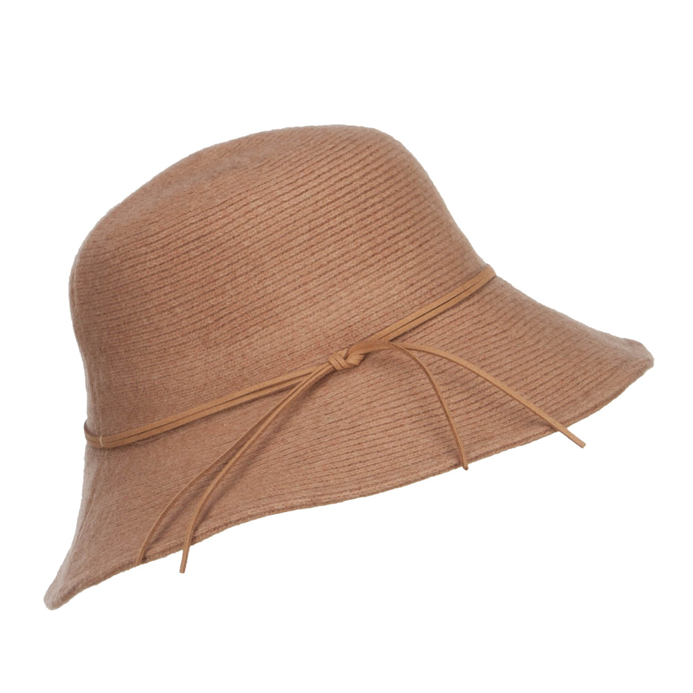 Wool Wired Brim Bucket Hat