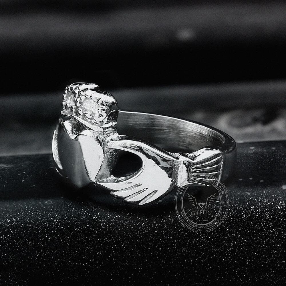 Irish Claddagh Stainless Steel Ring