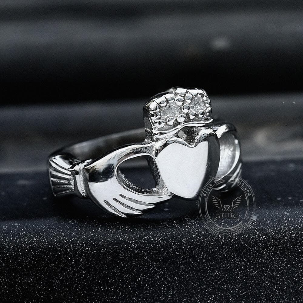 Irish Claddagh Stainless Steel Ring