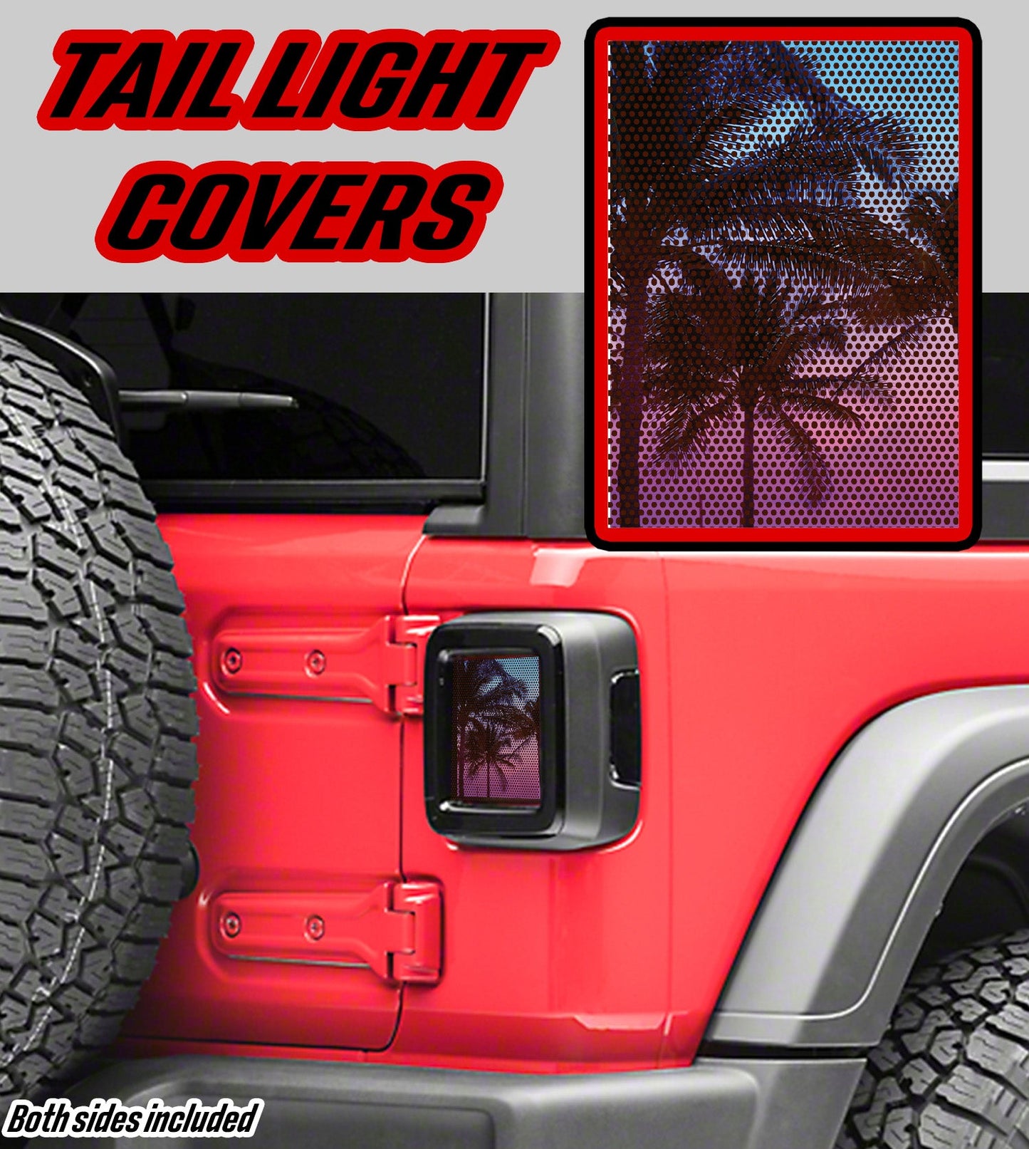 Island Palms taillights cover decal