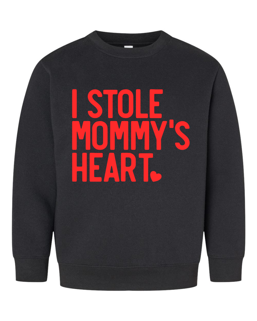 I Stole Mommy's Heart Youth Crewneck Sweatshirt