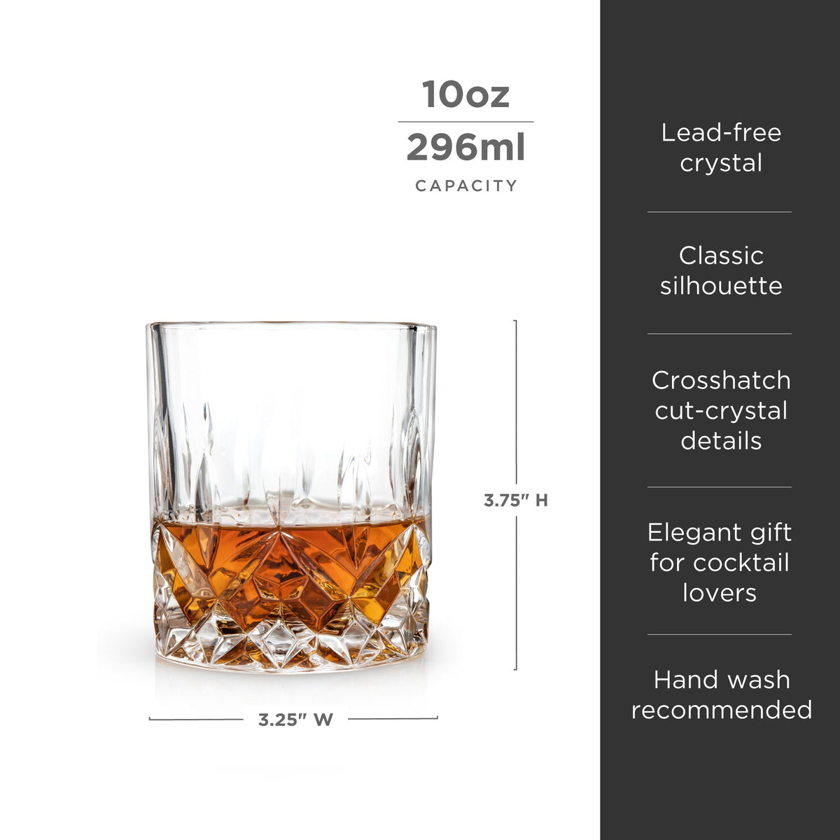 Admiral Crystal Tumblers Set of 4