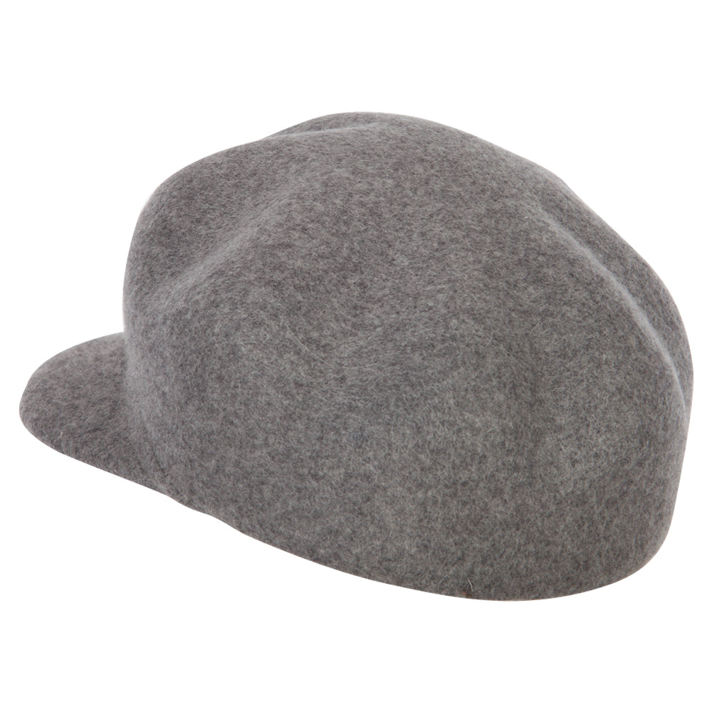 Women's Six Point Wool Felt Cap Style Newsboy Hat