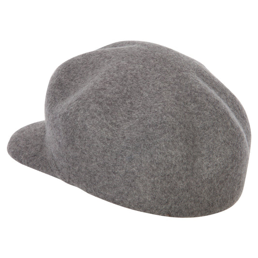 Women's Six Point Wool Felt Cap Style Newsboy Hat